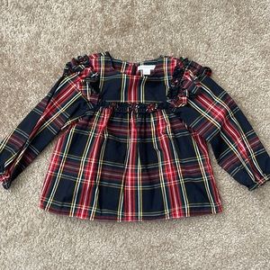 Crewcuts /J. crew Plaid Blouse Sz XS